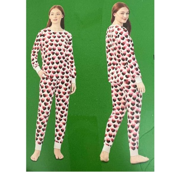 Kate Spade | Light Pink Heart Pyjama Set | 2 Pieces | Various Sizes - Picture 3 of 5